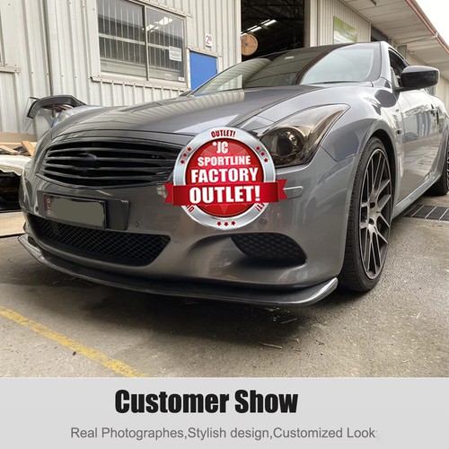 Carbon Fiber Front Bumper Lip Spoiler Fit for Infiniti G35 G37 Coupe 2009-2013 - Picture 4 of 12