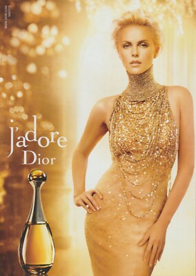 2013 Dior J'adore Perfume - Actress Charlize Theron - Elegant - Print Ad Photo