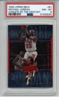 1999 UPPER DECK ATHLETE OF THE CENTURY #61 MICHAEL JORDAN CARD BULLS PSA 8
