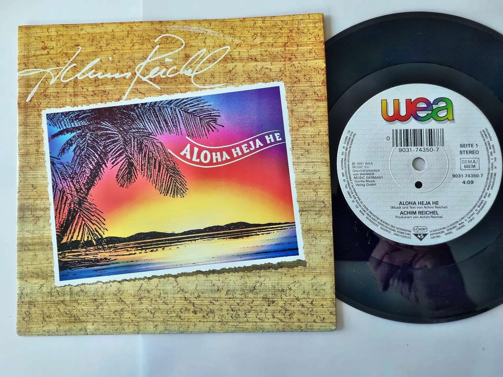 Achim Reichel - Aloha heja he 7'' Vinyl Germany SMALL CENTER