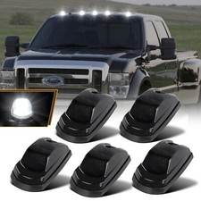 5PCS White LED Cab Roof Marker Light 18 LED Roof Top Clearance Lights,Cab Mar...