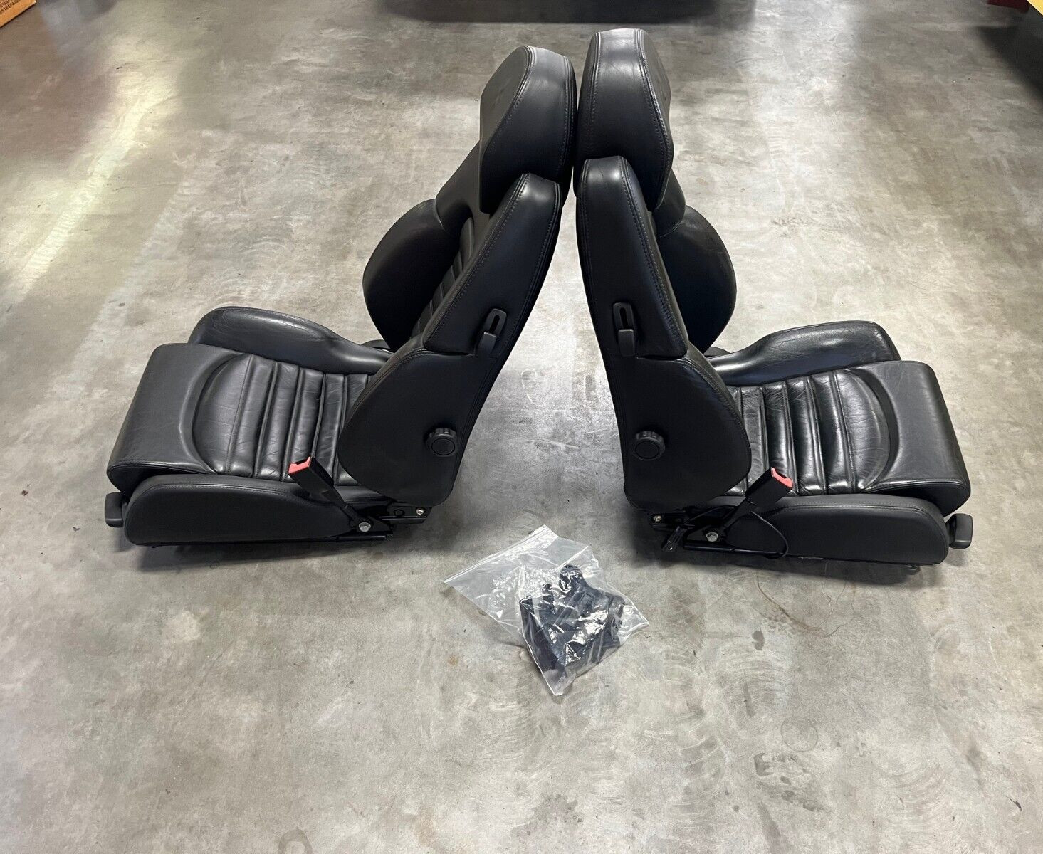OEM Ferrari 360 Spider  Leather Seats, Black