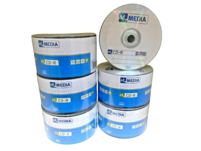 300 x Verbatim Mymedia CD-R Non Printable 52x Blank CD Discs Logo 700MB 80Min