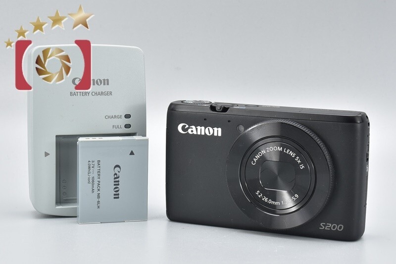 ジャンク】canon PowerShot s200 ブラック デジタルカメラ ジャンク】canon PowerShot s200 ブラック デジタルカメラ