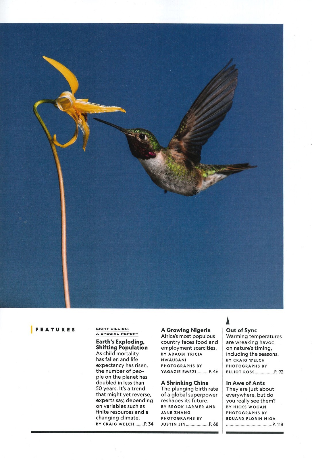 UK National Geographic Magazine, Population Paradox, Shrinking China, April 2023 - Picture 3 of 3