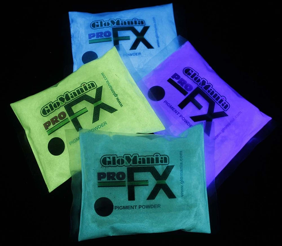 GLOW IN THE DARK Powder Pigment Slime Resin Coating Paint Fluorescent 51 options - Image 4 of 4
