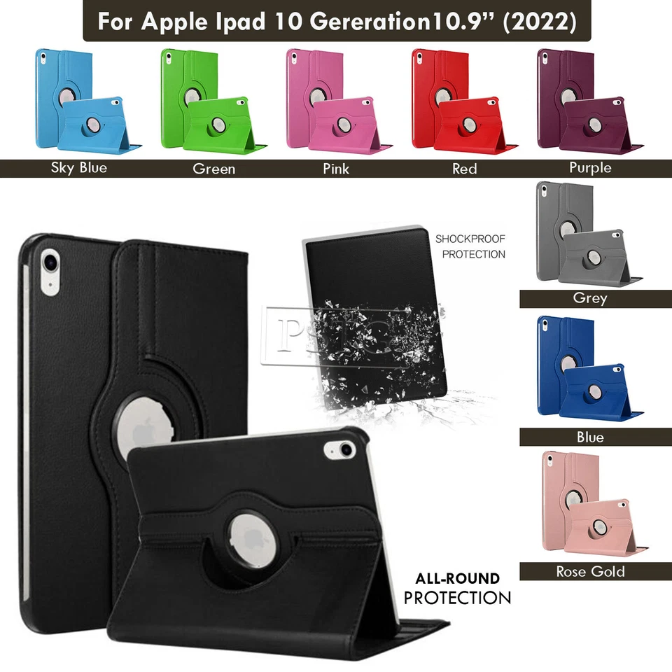 KNEKT 360 Rotating Stand Case Cover For Apple iPad 10th Generation (2022) 10.9-inch