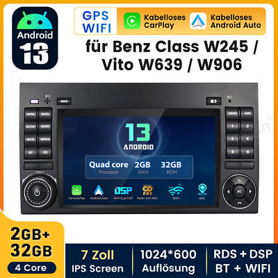 Carplay Autoradio GPS Navi Für Mercedes Benz B A Klasse W245 W169 Sprinter W906
