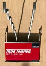 Vintage TRUE TEMPER Lawn & Garden Tools Metal Sign Display Topper • Emhart