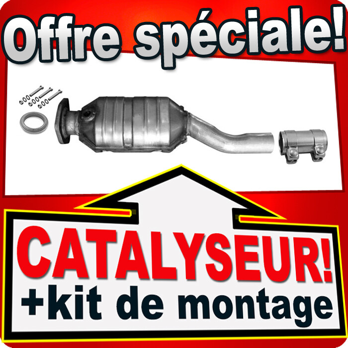 Catalyseur pour VW Golf 3 et Passat B4 essence 1.6 8V 101 CH en acier inoxydable avec homologation
