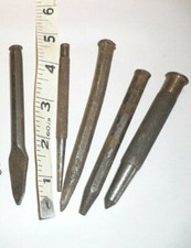 Vintage Lot of 5 Chisel Punch Tool