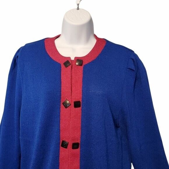 Vintage ANTHONY SICARI Button Up Sweater Size 14 - image 3