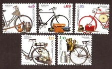 [1744] Portugal, 2025, full set MNH** Bicycles used for professional purposes