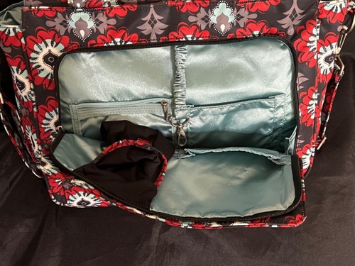 JUJUBE DIAPER BAG BE CLASSY SWEET SCARLET STRUCTURED HANDBAG TOTE BABY PURSE - Picture 4 of 10