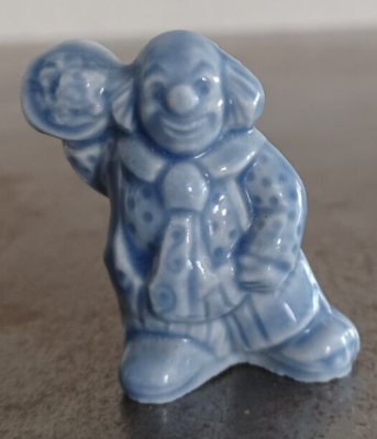 Wade Whimsies Miniature Porcelain Blue Clown Figurine Red Rose Tea 1.5"  Tall | eBay