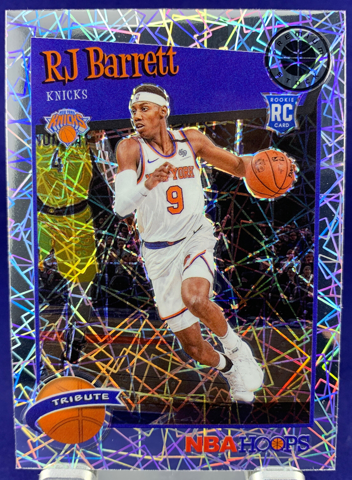 NBA Hoops Premium Stock 2019-20 RJ BARRETT KNICKS TRIBUTE LASER PRIZM  ROOKIE RC | eBay