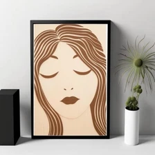 Elegant Simplicity | Boho Art | Digital Art Print | Wall Art | AI Generated