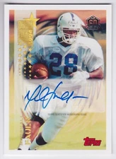 2015 Topps Marshall Faulk Silver 60th Anniversary Rookie Reprint Auto 5/25 Colts