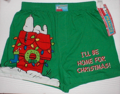 Peanuts Snoopy Christmas Boxer Shorts 