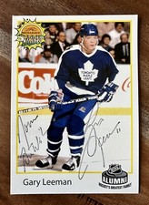 GARY LEEMAN AUTOGRAPHED CARD MOHAWK SUMMER NIGHTS NHL ALUMNI HOCKEY
