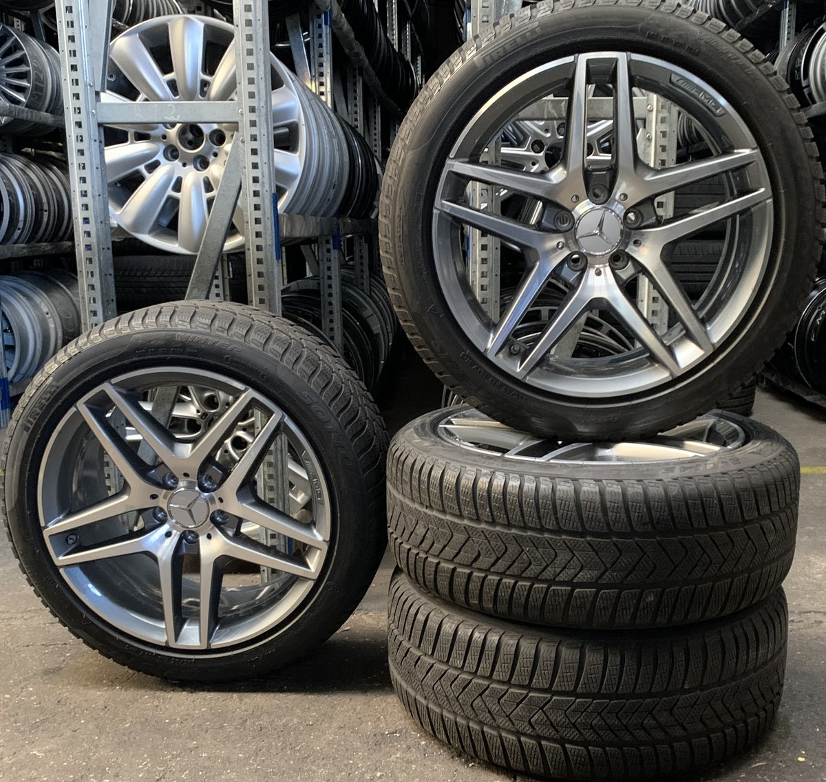 w222 c217 A217 AMG 20インチホイール ダイナミックパッケージ 鍛造 純正 ボルト付 ガリ傷無 Sクラス　4本セット 4 Orig  Mercedes-Benz Winter AMG 245⁄45