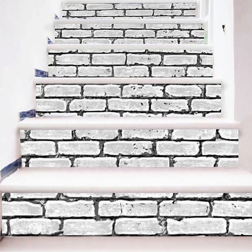 6Pcs 3D Stair Risers Decals Wall Tile Stickers Mural Wallpaper Vinyl DIY Decor - Picture 37 of 47