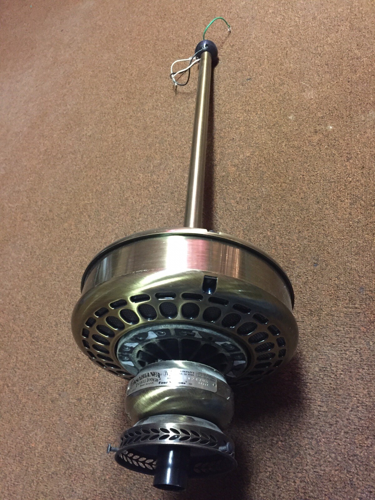 Vintage Casablanca Brass Four Seasons Intelli Touch W 11 Ceiling