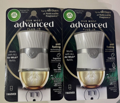 Lot Of 2 Air Wick Advanced Scented Oil Electrical Plug Diffuser  Oils Warmer