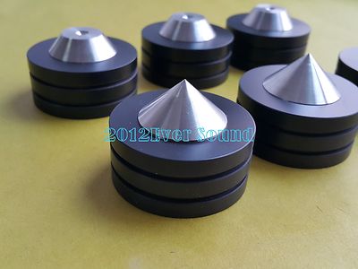 3Set hifi 49-35mm Speaker Spike Isolation Cone Stand Feet Steel CD amp base 