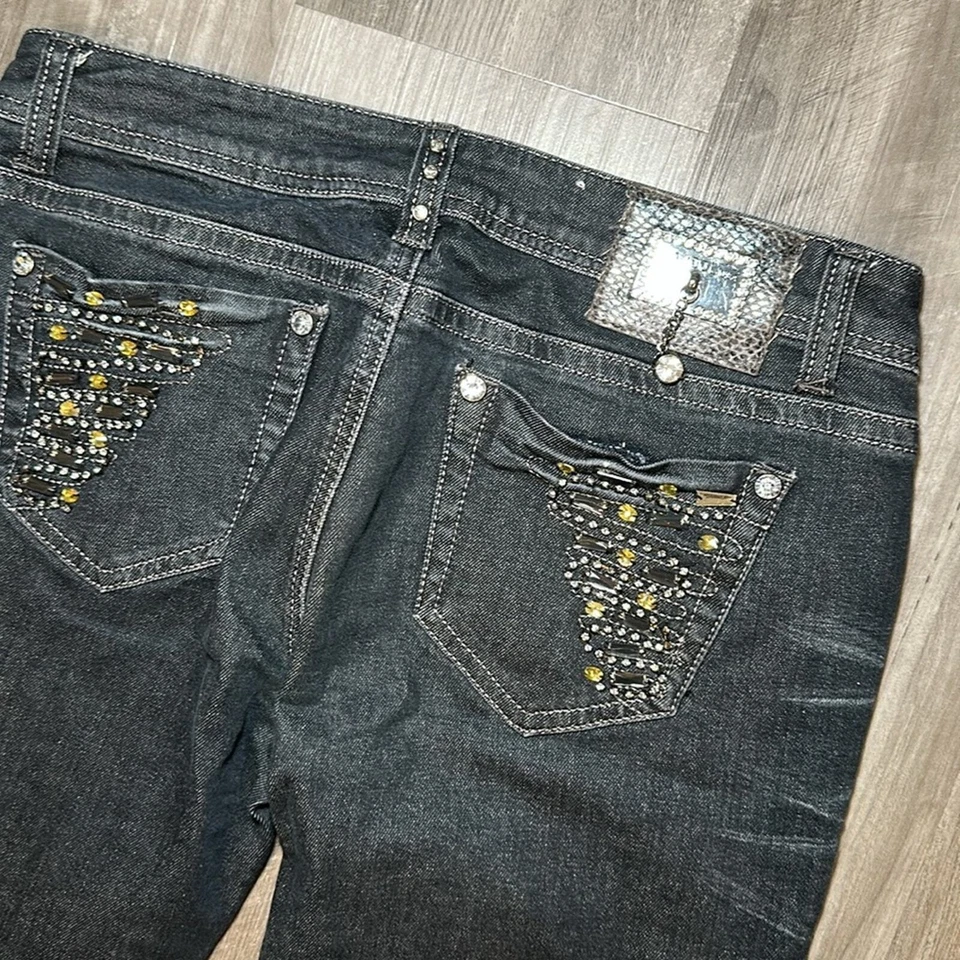 L.A. Idol Crystal Embellishment Skinny Jeans - 9 - Image 4 of 4
