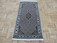 2'6 X 4'9 Hand Knotted Fine Ivory Mahi Tabrez Rug Wool & Silk G9525