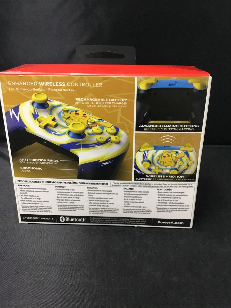 PowerA Enhanced Wireless Controller for Nintendo Switch - Pokémon: Pikachu  Vortex 