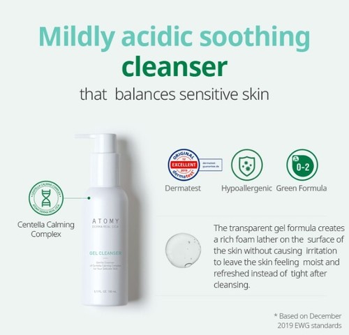 ATOMY Derma Real Cica Gel Cleanser 150ml Centella Calming Complex Cleansing Foam - 第 4/12 張圖片