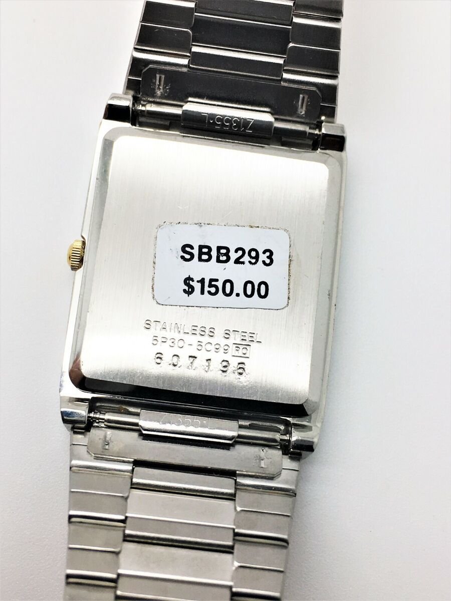 SEIKO MEN'S 5P30-5099 VINTAGE NOT-WORKING DRESS QUARTZ SEIKO MEN'S 5P30-5099 VINTAGE NOT-WORKING DRESS QUARTZ
