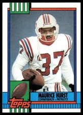1990 Topps Maurice Hurst Rookie New England Patriots #429