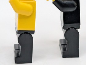 5 Vintage Lego Male and Female Town Minifigures from Set 4559 Cargo Train