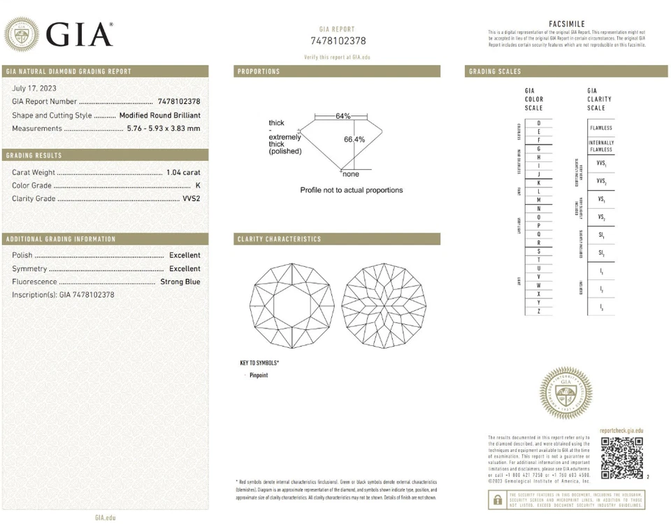 GIA Certified Natural Round Rose Cut Diamond 1.04 Ct K VVS2 For Jewelry Ring - Image 4 of 4