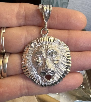 Schöne Löwenkopf 925 Sterling Silber Weizen Kette Halskette 24 Zoll