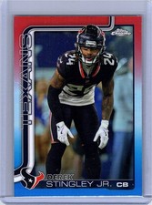 2025 Topps Chrome #116 Derek Stingley Jr. Red white blue refractor