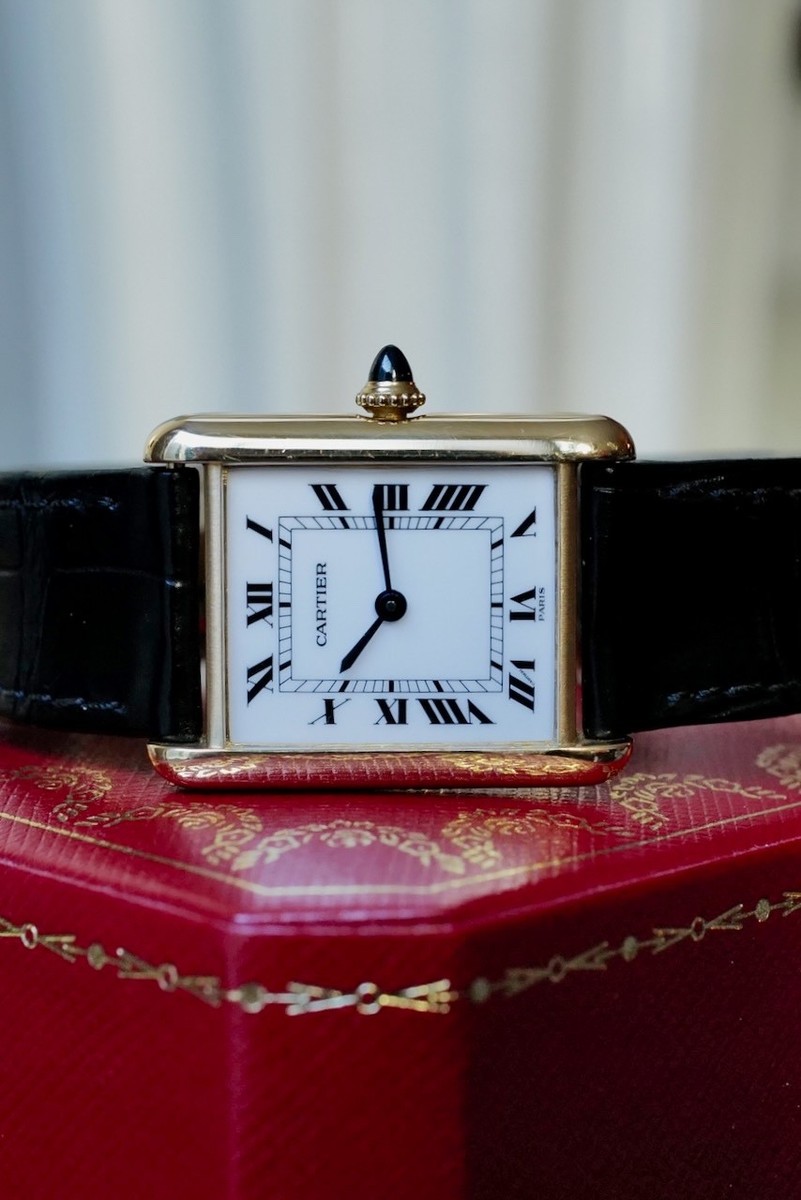 Cartier Tank Louis and Original 18K Deployant Ref. 78086 Paris