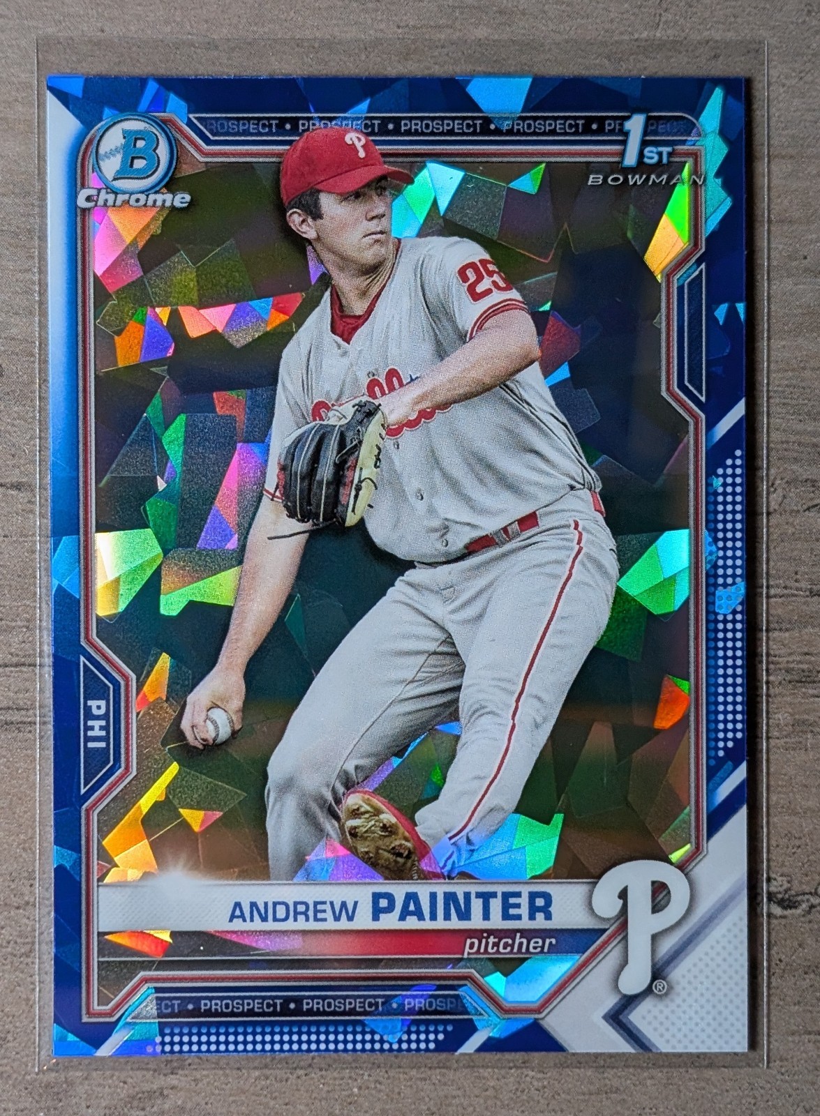 2021 Bowman Draft Sapphire Andrew Painter Chrome 1st Prospect #BDC-10 Phillies