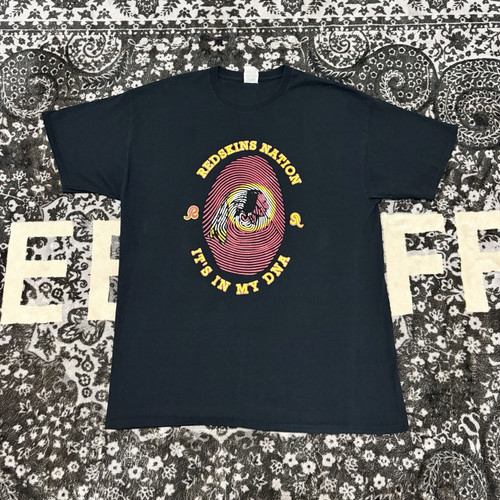 Fruit of the Loom Heavy Cotton HD Mens XL Black Washington Redskins Graphic Tee