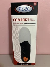 NEW PCS Sole Comfort High Arch Supports Orthotic Shoe Insoles Men’s Size 13