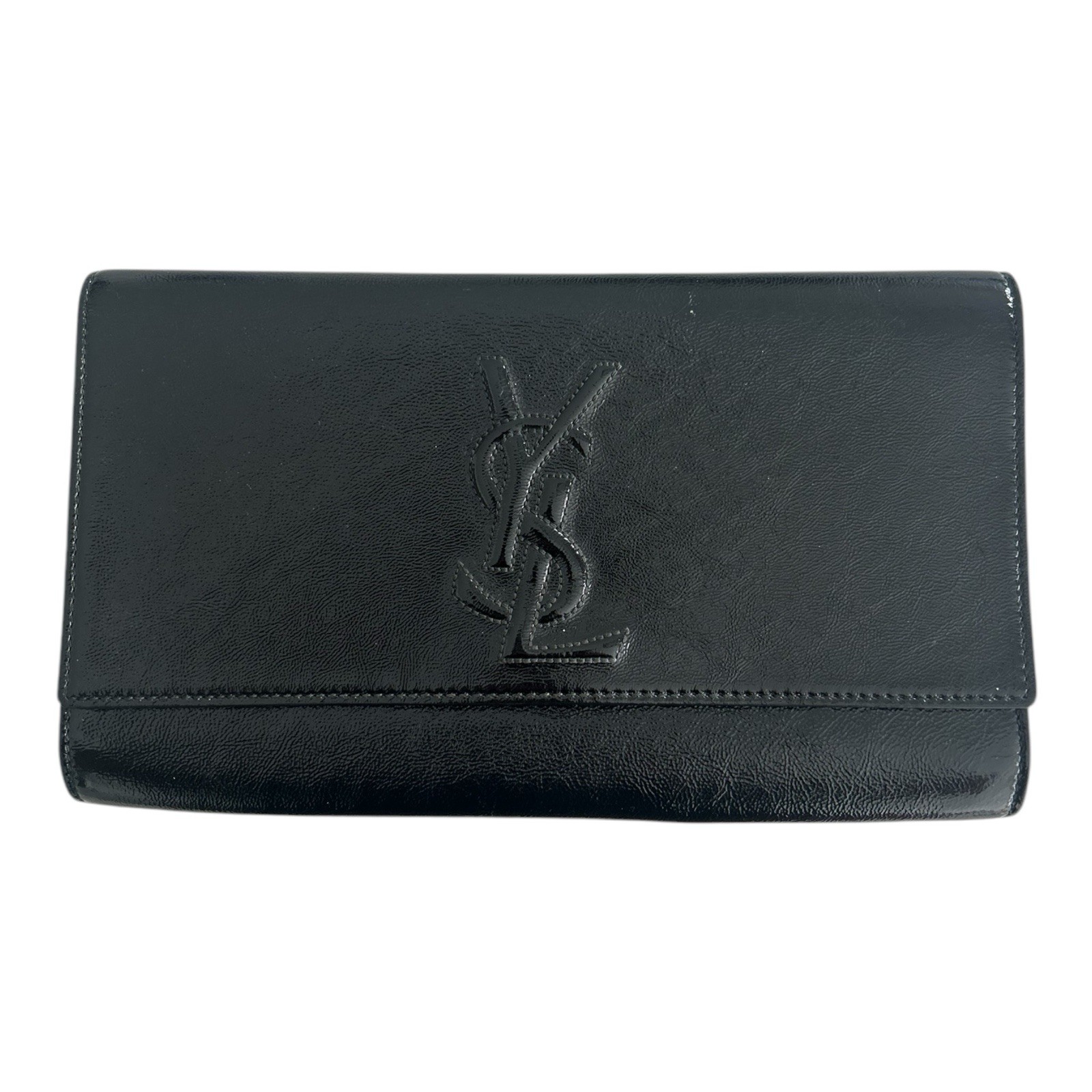 Pochette Saint Laurent Belle de Jour pochette in pelle nera
