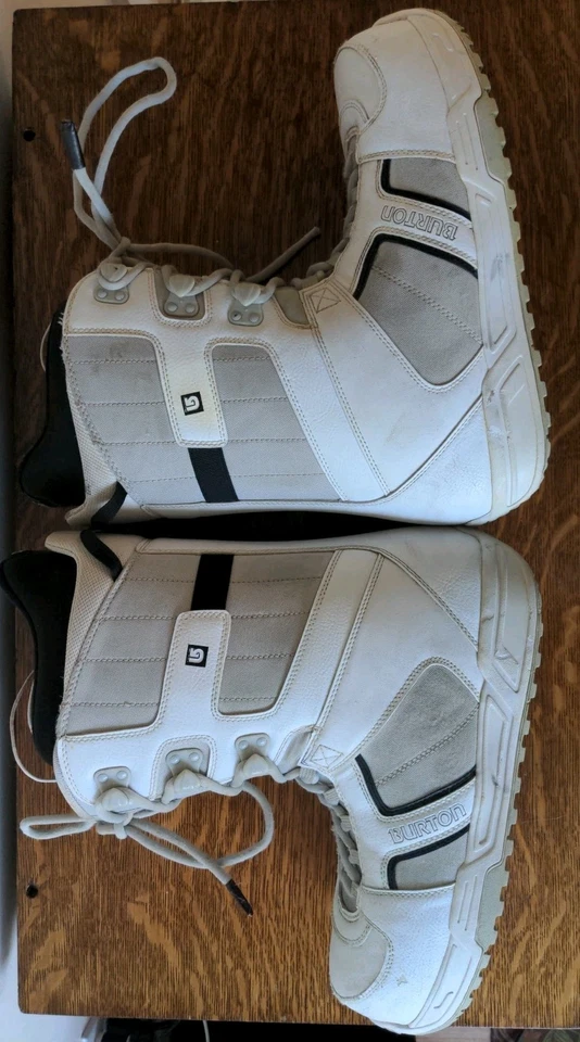 Botas de snowboard Burton Invader para hombre blancas talla 13 con cordones  Foto 3 de 4