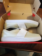 PUMA Men's Slip-On Casual Shoes White Beige Perforated Breathable