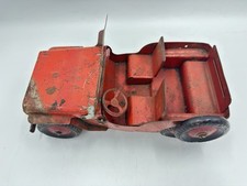 Marx Jeep Red Vintage Manufacture Diecast Cars, Trucks Marx Jeep Red Vintage Manufacture Diecast Cars, Trucks