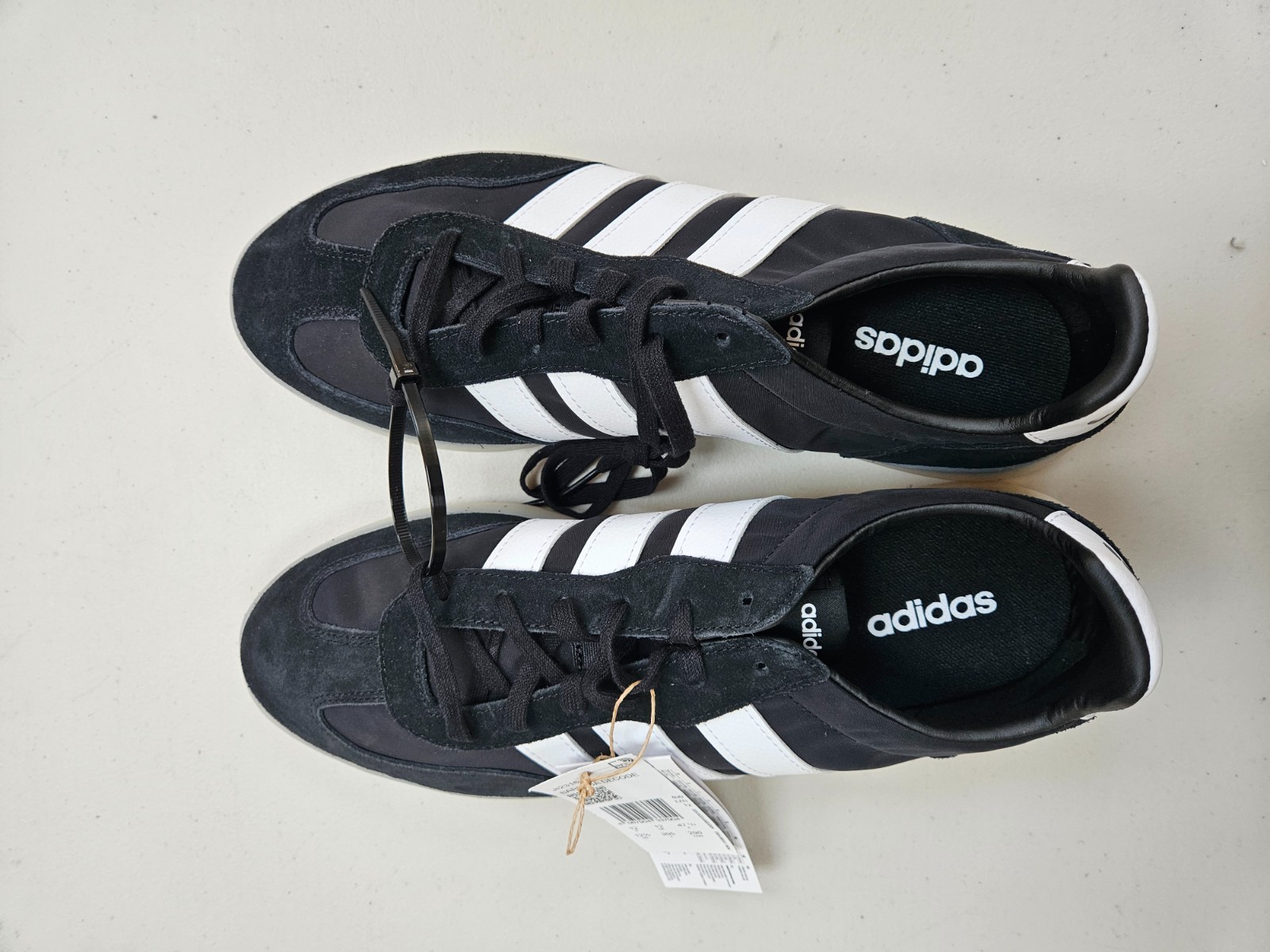 Adidas Barreda Decode Shoes JI2316 Black White UK 12 EU 47⅓ image 2