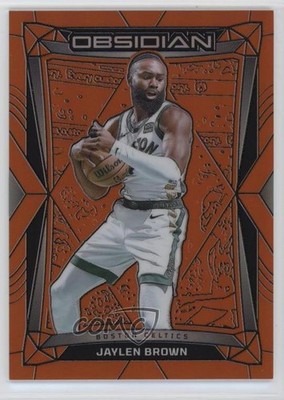 2023-24 Panini Obsidian Electric Etch Orange Flood 77/99 Jaylen Brown #99 1g37