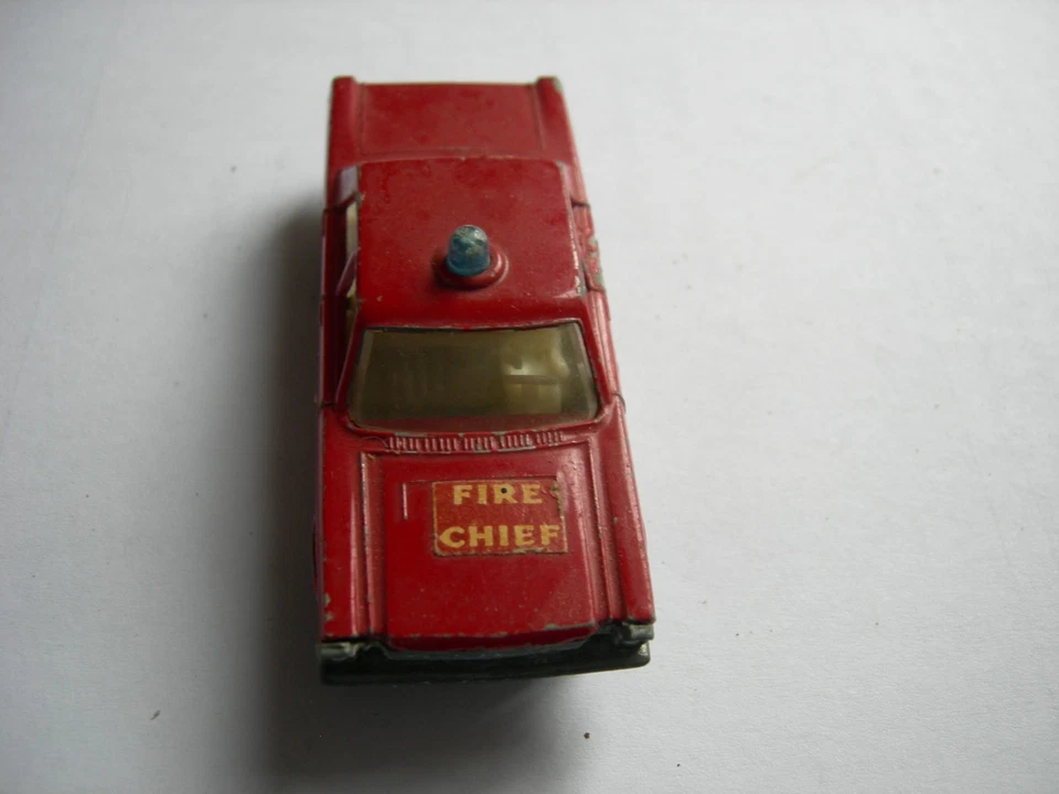 MERCURY FIRE CHIEF FEUERWEHR MATCHBOX SUPERFAST No.59 ENGLAND 1970 bespielt - Bild 3 von 4